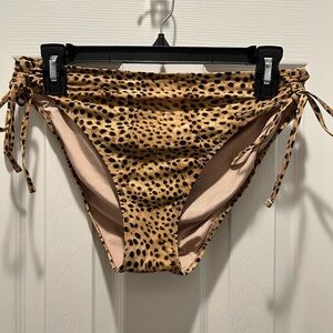 Leopard Print, XL Swim Bottoms
